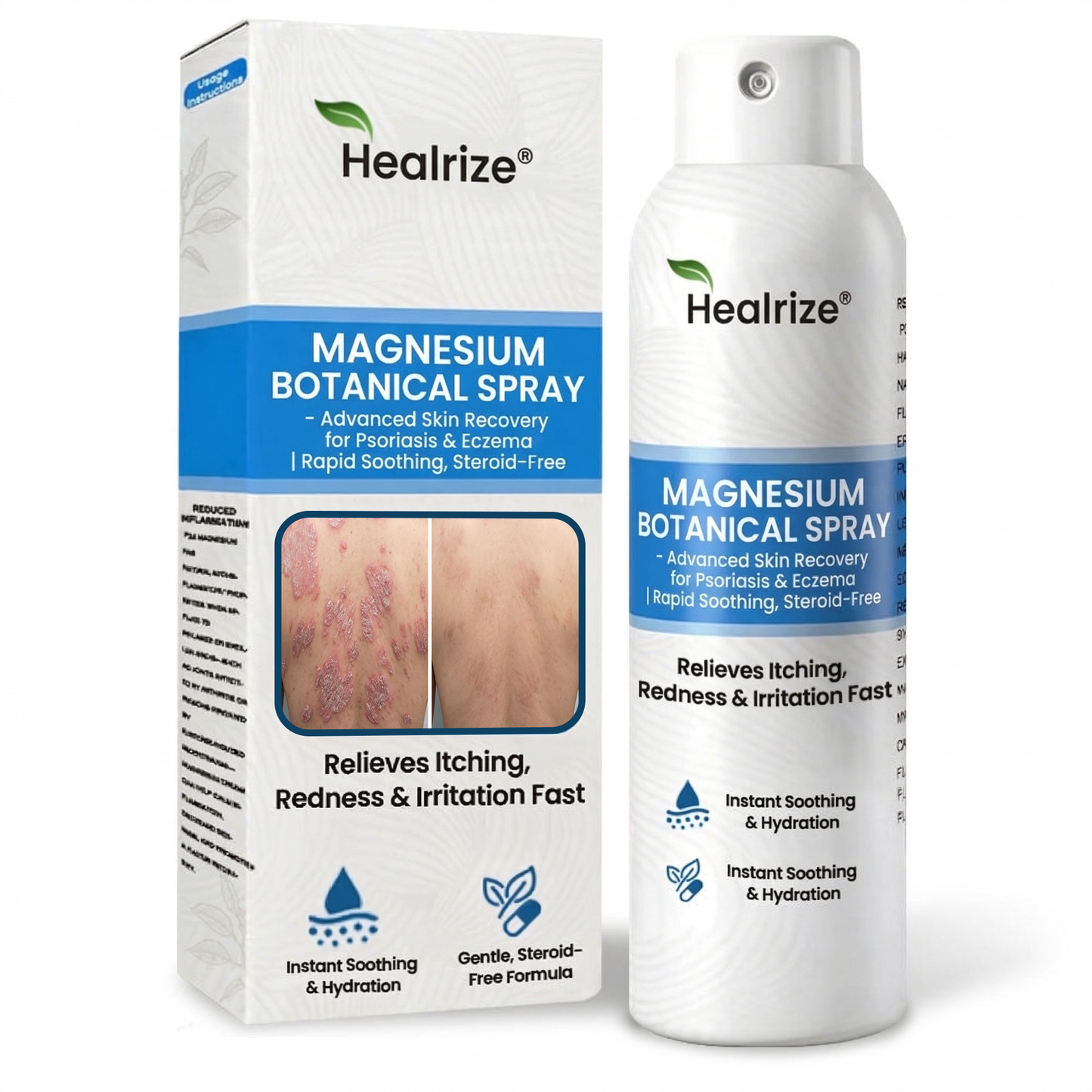 🔥Healrize® Magnesium Botanical Spray – ✅FDA Certified| Advanced Skin Recovery for Psoriasis & Eczema | Rapid Soothing, Steroid-Free