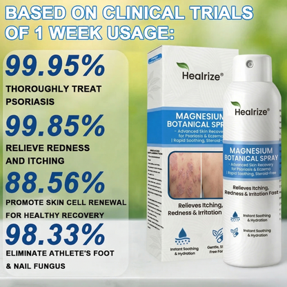 🔥Healrize® Magnesium Botanical Spray – ✅FDA Certified| Advanced Skin Recovery for Psoriasis & Eczema | Rapid Soothing, Steroid-Free