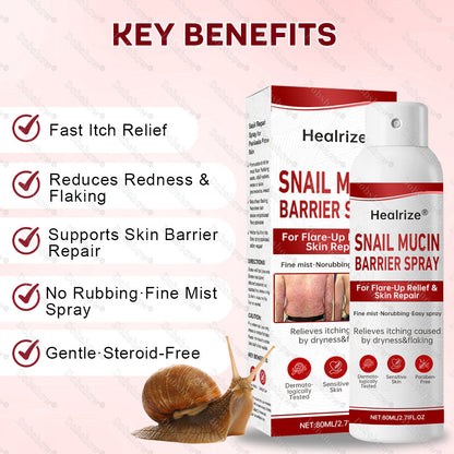 💥March Special Offers| Healrize® Snail Mucin Barrier Spray for Flare-Up Relief & Skin Repair