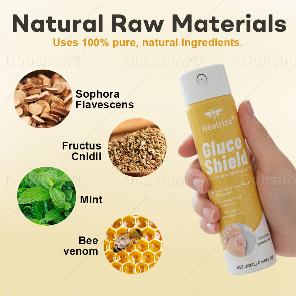 (🔥Last Day Promotion)🔥Healrize®GlucoShield Bee Venom Wound Spray💪