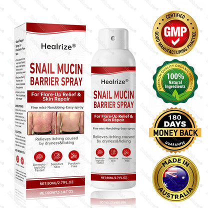 💥March Special Offers| Healrize® Snail Mucin Barrier Spray for Flare-Up Relief & Skin Repair