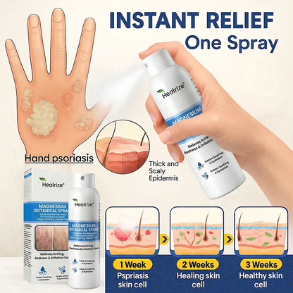 🔥Healrize® Magnesium Botanical Spray – ✅FDA Certified| Advanced Skin Recovery for Psoriasis & Eczema | Rapid Soothing, Steroid-Free