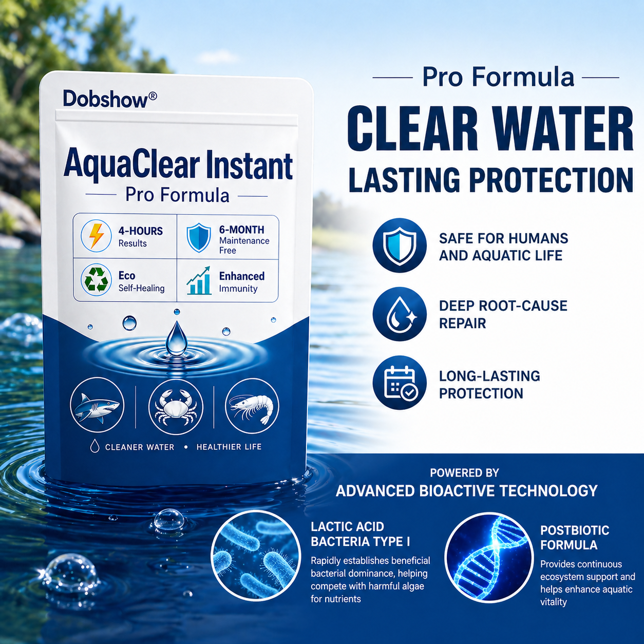 Dobshow® AquaClear Instant Pro Formula