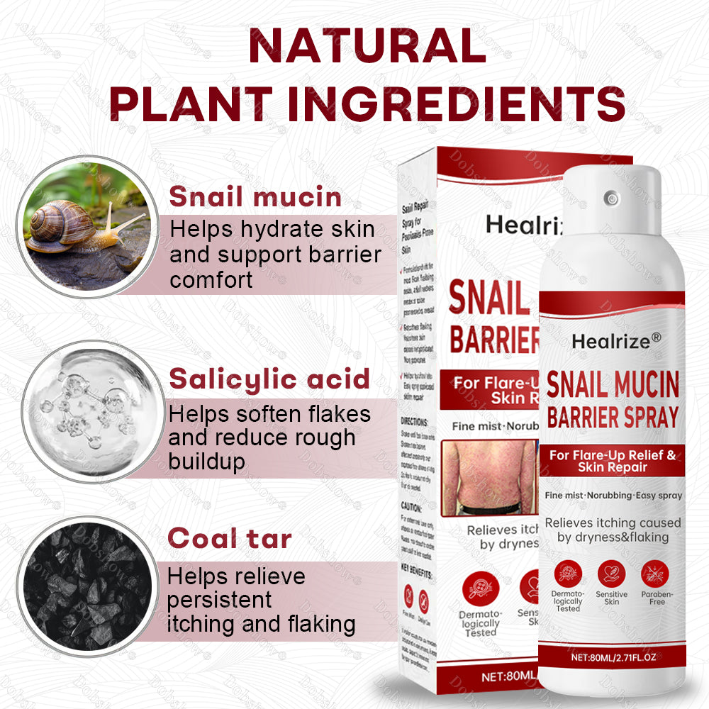 💥March Special Offers| Healrize® Snail Mucin Barrier Spray for Flare-Up Relief & Skin Repair