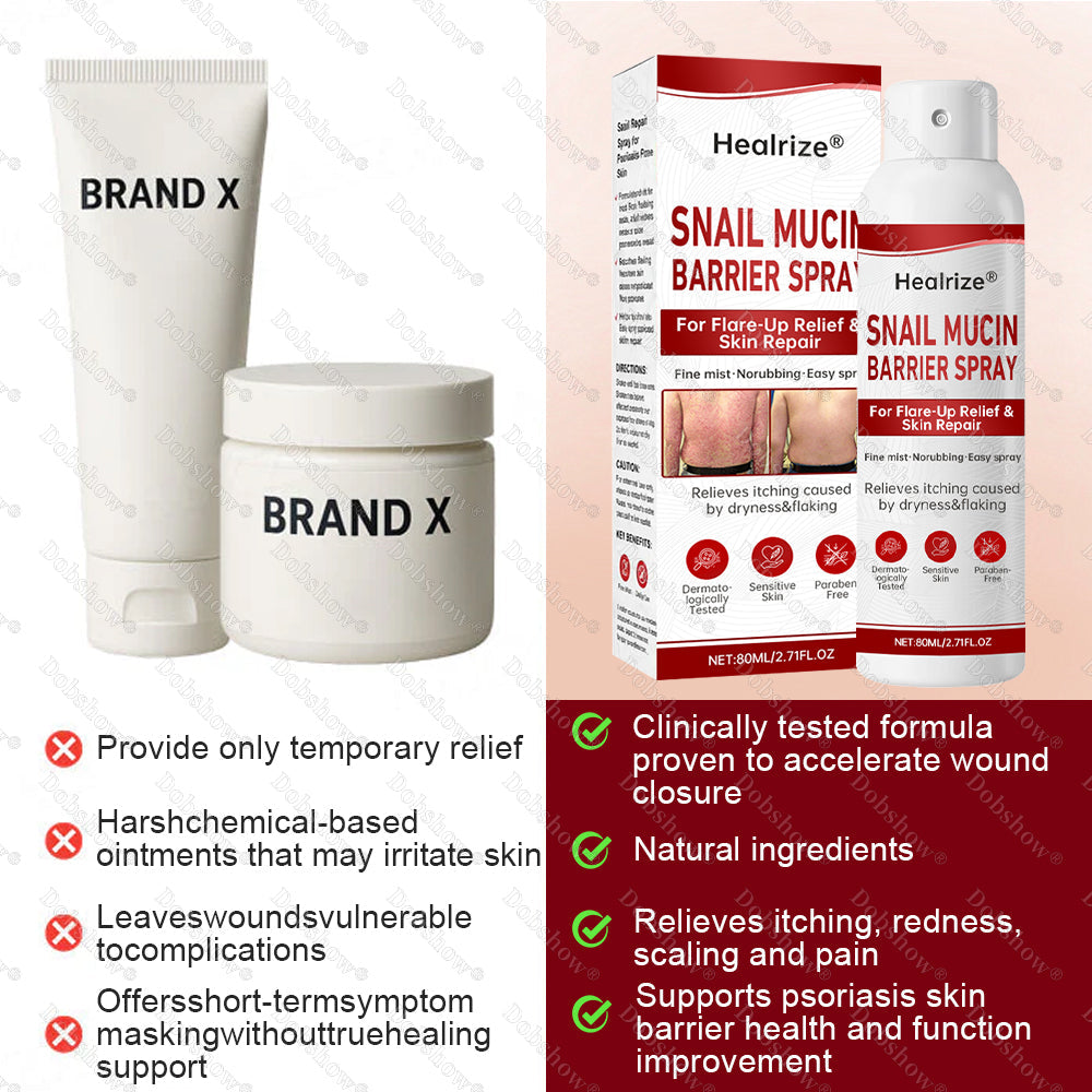 💥March Special Offers| Healrize® Snail Mucin Barrier Spray for Flare-Up Relief & Skin Repair