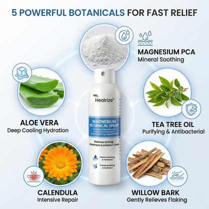 🔥Healrize® Magnesium Botanical Spray – ✅FDA Certified| Advanced Skin Recovery for Psoriasis & Eczema | Rapid Soothing, Steroid-Free