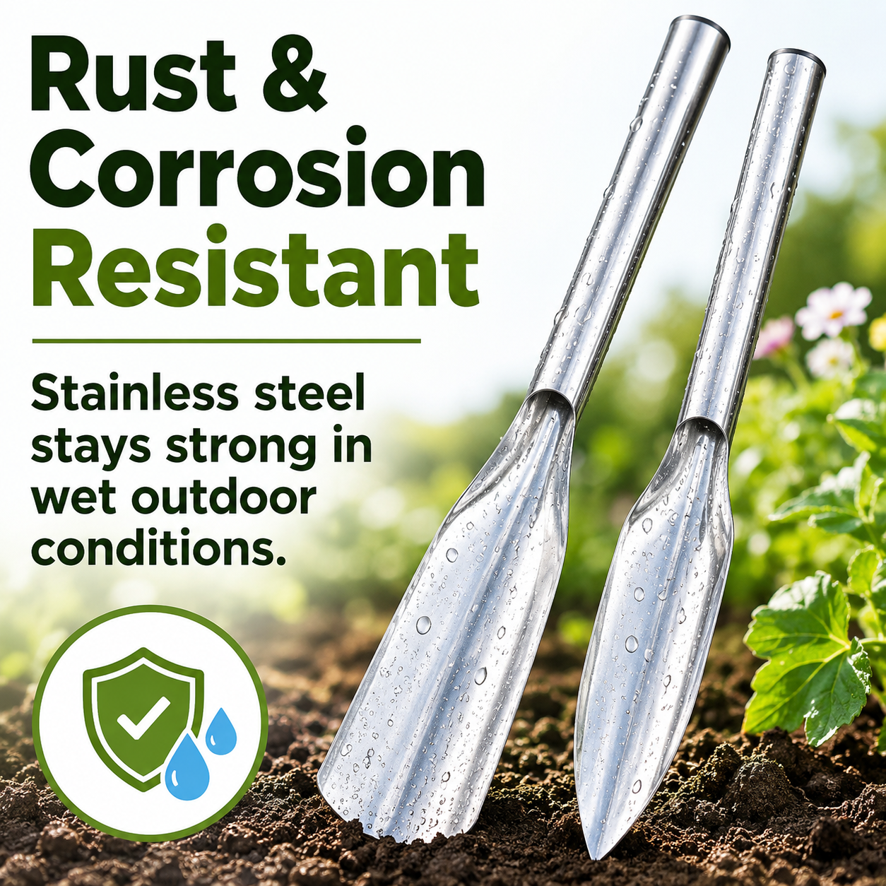 ⚡MCOIKY® Stainless Steel Garden Digging & Transplanting Tool Set